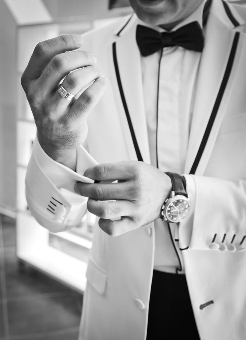 Groom in fairytale tuxedo